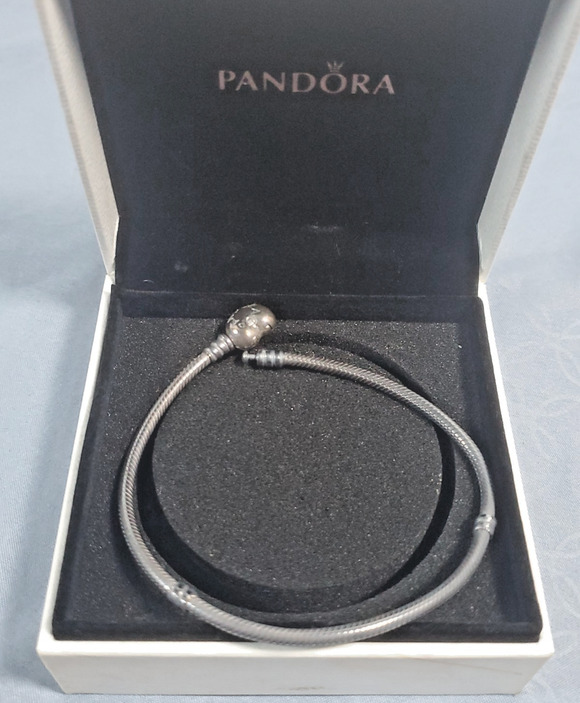 Pandora Jewelry - Authentic PANDORA Moments Heart Clasp Snake Chain Charm Bracelet W/ Box